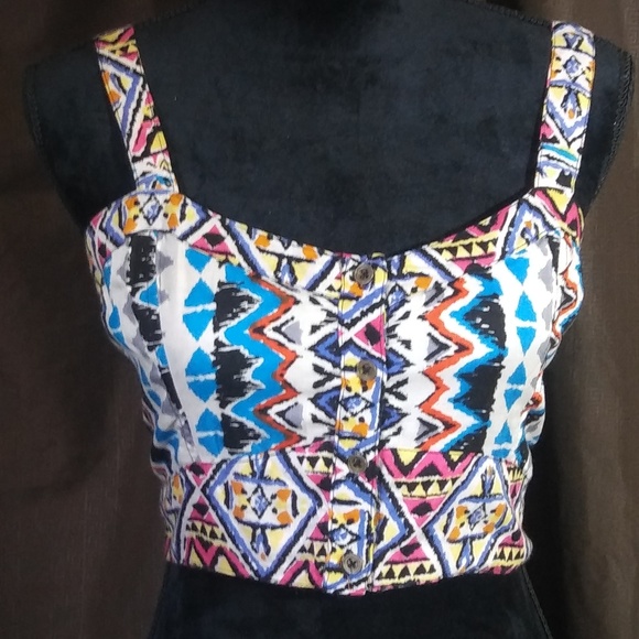 Angie Tops - Angie tribal print crop top NWT